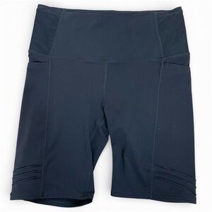 Oiselle Women's Black Long Pocket Jogger Shorts Size 8